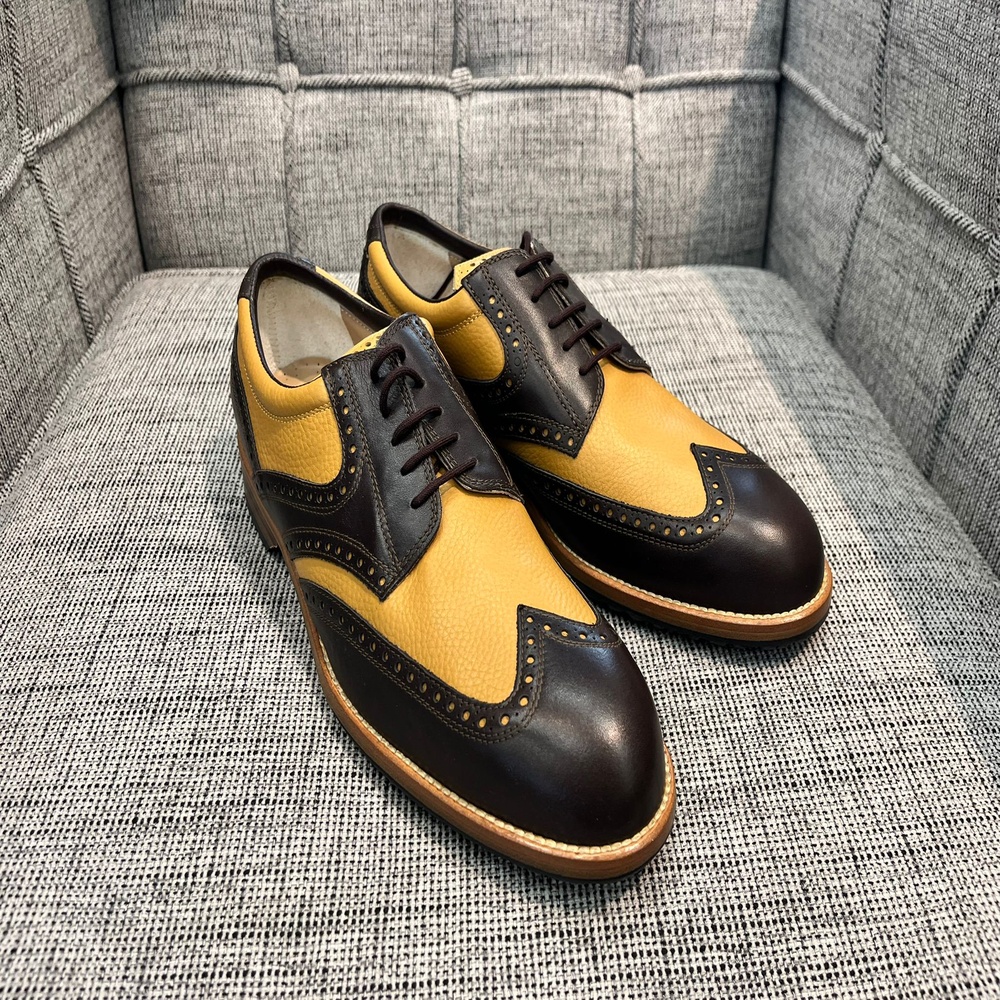 Bild von Tee Golfschuh Herren Tommy braun/cognac vario