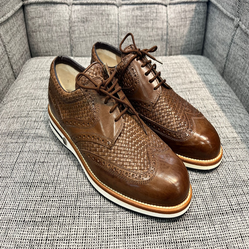 Bild von Tee Golf Schuh Herren Tommy braun perforiert
