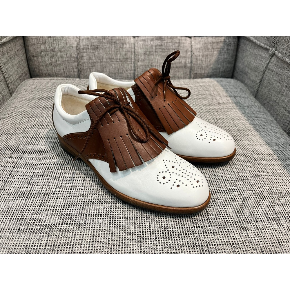 Bild von Tee Golfschuh Damen Erika braun/weiß vario